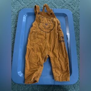 Yellow Corduroy Winnie the Pooh Overalls